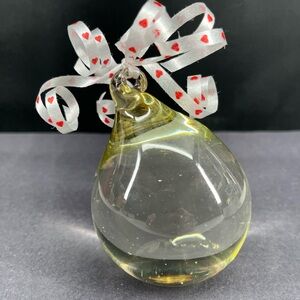 Paperweight. ‘Hand Blown’ paperweight ‘Blob’ of glass.